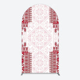 Lofaris Simple Slovakia Pattern Happy Birthday Arch Backdrop
